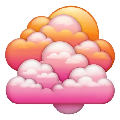 Sunset clouds  sticker