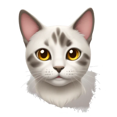 Cat with love heart eyes sticker