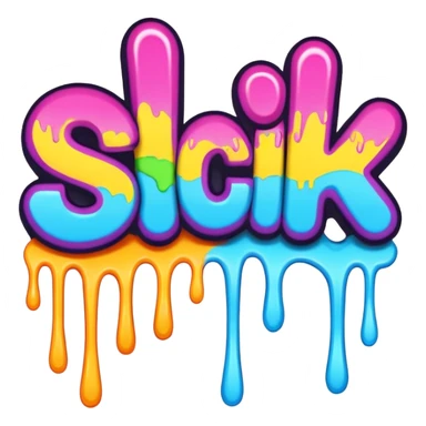 the word SICK in graffiti font sticker