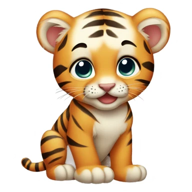 Baby tiger sticker