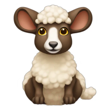 Mouton sur un kangourou sticker