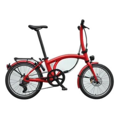 Simplified Brompton bike sticker