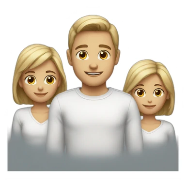 two brothers and a sister white sticker