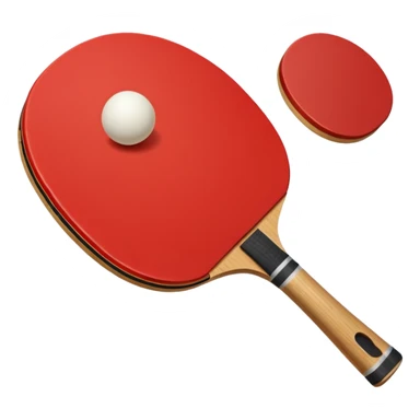 red Ping-Pong racket sticker