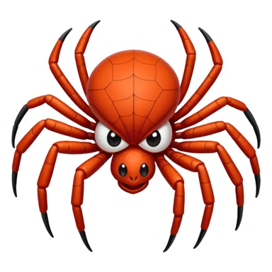 Genera una araña roja sticker