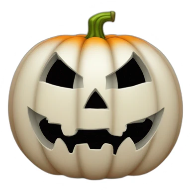 Helloween pumpkin with one hole sticker