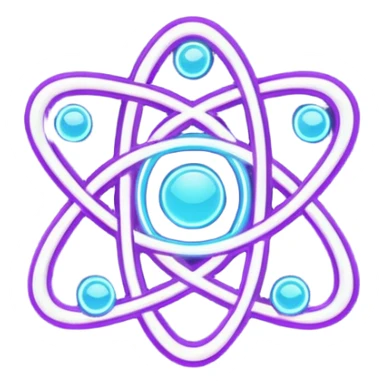 futuristic minimalistic logo icon, glowing letters "SANG" made of three merging neon lines, representing Storm, Atom and NoizeGames, neon purple (#8B5CF6) and cyan (#00E0FF), dark background, no face, tech logo style, 1:1 aspect ratio sticker