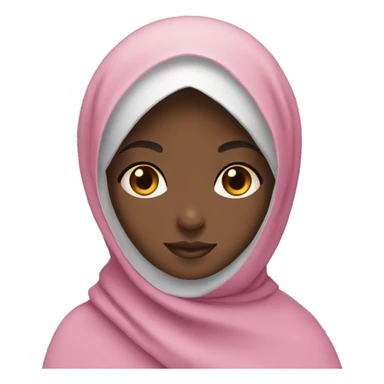 Pretty Muslim black girl in khimar  sticker