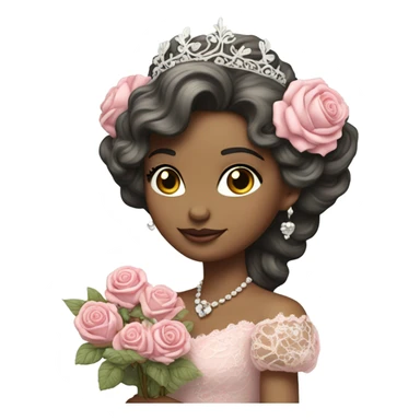 Pink shabby chic princess  sticker