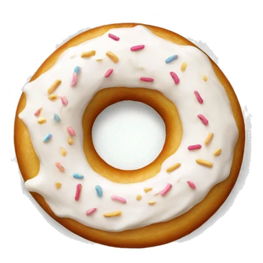 Berliner donut with cream inside  sticker