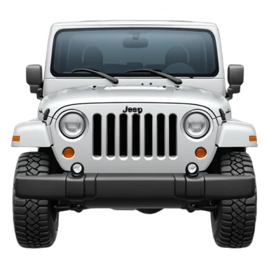 outline jeep front sticker