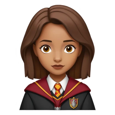Angelina Johnson in harry potter, wear hogwarts gryfindor uniform sticker