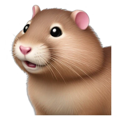 pink muskrat  sticker