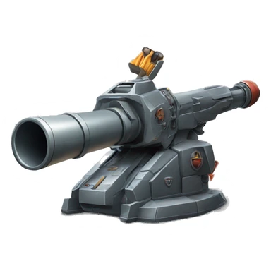 Artillery weapon on a spaceship  sticker
