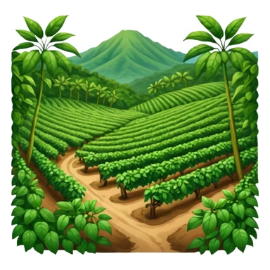 cultivo de café sticker