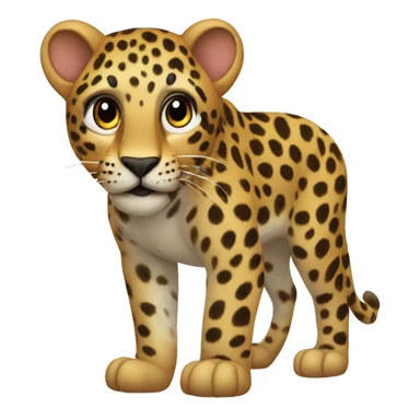 Küssende Leoparden  sticker