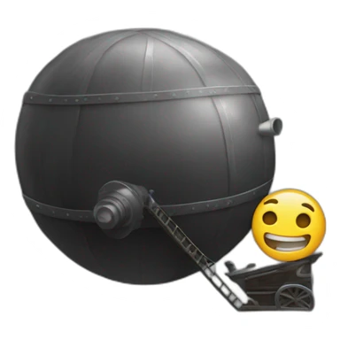 Man in a cannon ball sticker