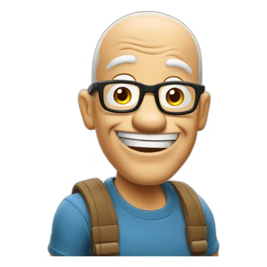 mortadelo comic character sticker