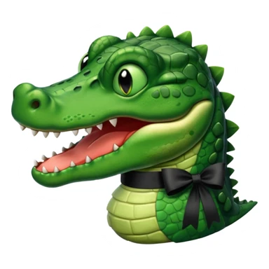 foto do jacaré de luto sticker