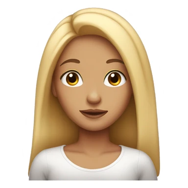 Girl with long  hair and lashes  sticker