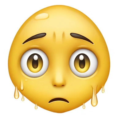 Sad emoji with tears sticker
