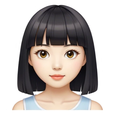 i was born in 1997. A 27 year old taiwanese girl now with see-through blunt bangs, hair is longer than shoulder level. An INFJ with slight smile and hidden double eyelid.  sticker
