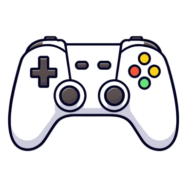 gaming emoji holding a console controller sticker