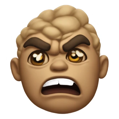 Angry poo sticker