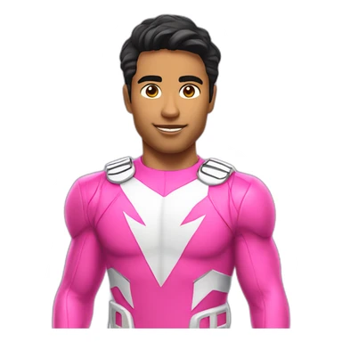 Pink ranger latino heritage full body sticker
