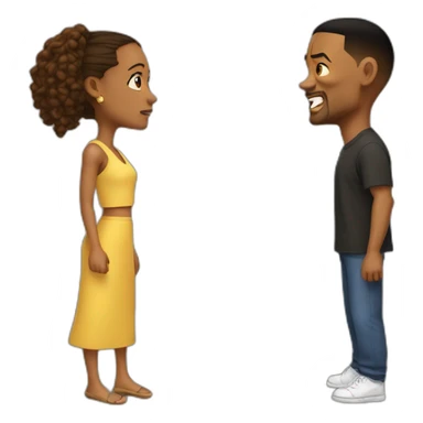 jada and will smith fight sticker
