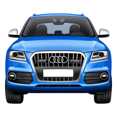 Audi SQ5 blue emoji sticker