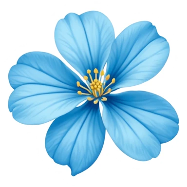 Flor del pensamiento celeste sticker