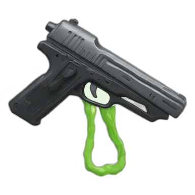 alien gun toy sticker