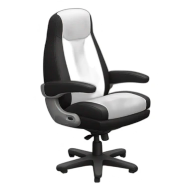 Black and white Gaming chair sticker