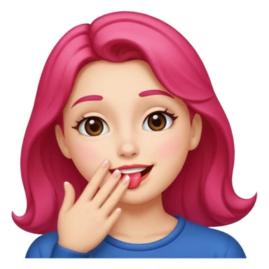 Blowing a kiss sticker