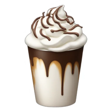 coffee with whipped cream and chocolate shavings sticker