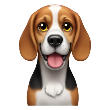 Beagle zombie happy birthday sticker