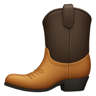 cowboy boot with ANDY on bottom sticker