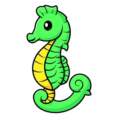 seahorse sticker