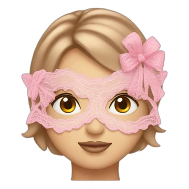 Pink lace cancer awareness sticker