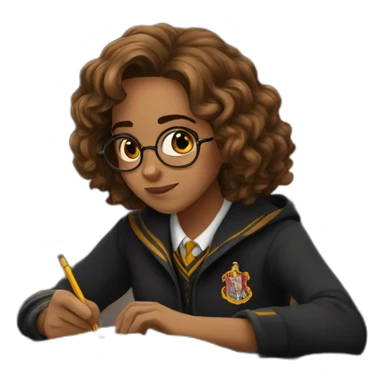 Hermione granger studing sticker