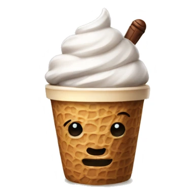 Coffe ffwith ice cream sticker