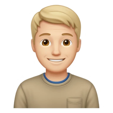 white man dressed casually sticker