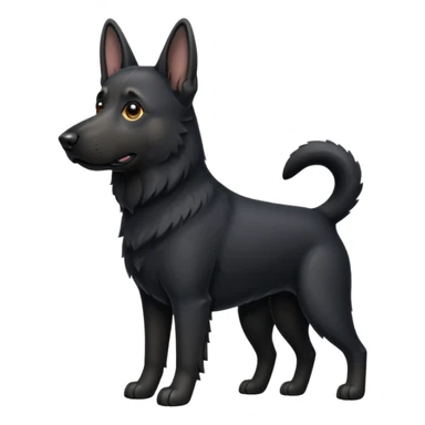 black german shepherd sticker