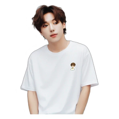 jungkook bts white t-shirt  sticker