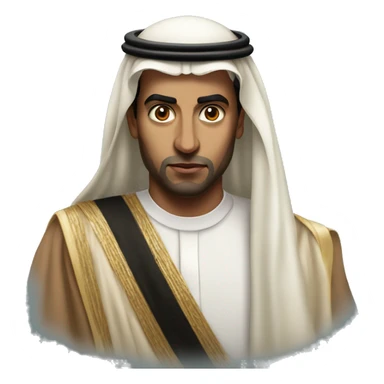 photorealistic  Faisal King of Saudi Arabia serious sticker
