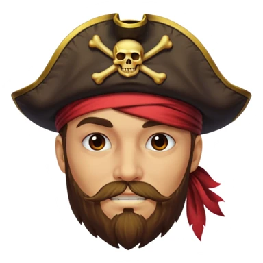 a pirate ai glow sticker
