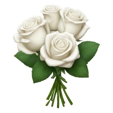 white rose bouquet sticker