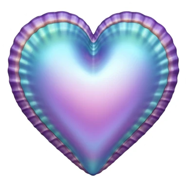 Sea shell heart  sticker