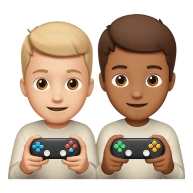 two brothers playings videogames

 sticker